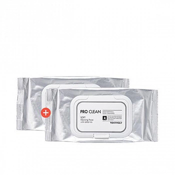 Салфетки для снятия макияжа 50шт Pro Clean Soft Cleansing Tissue Set 50ea