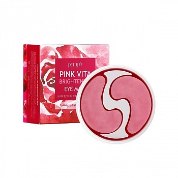 Осветляющие тканевые патчи для глаз с витаминным комплексом Pink Vita Brightening Eye Mask