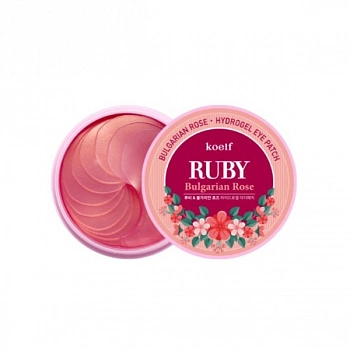 Гидрогелевые патчи для век с рубиновым порошком и экстрактом болгарской розы Ruby Bulgarian Rose Hydrogel Eye Patch